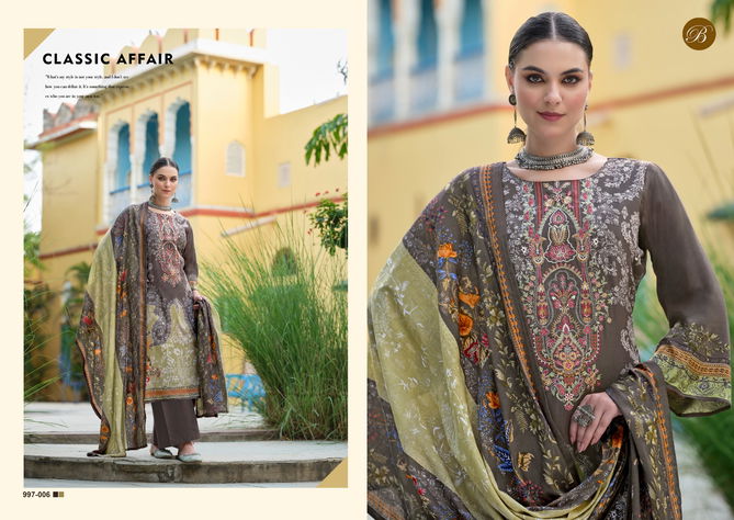 Riwayat Vol 8 By Belliza Viscose Rayon Printed Dress Material Wholesale Online